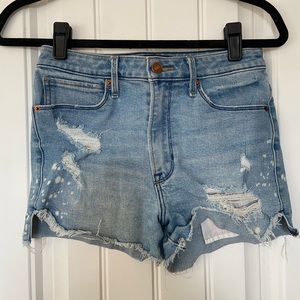 Abercrombie & Fitch Distressed Denim Shorts
